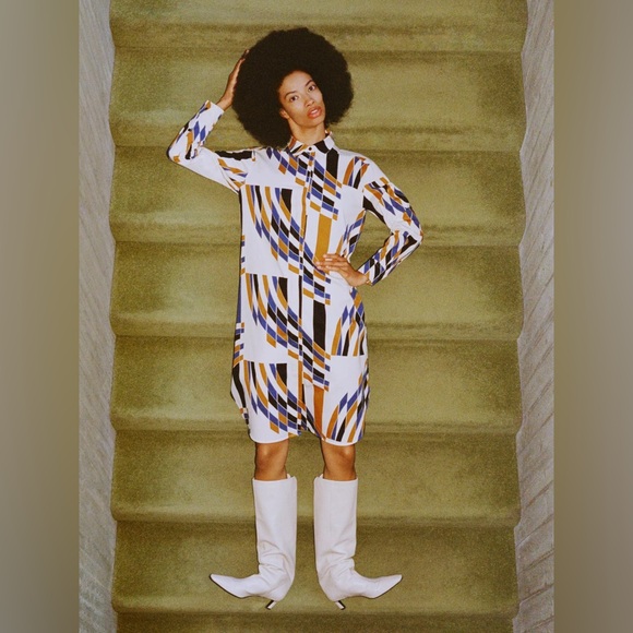 Marimekko Dresses & Skirts - NWT Marimekko Palkisto Kupoli Long Sleeve Oversized Dress in size 38, US 8